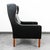 Mid-Century Modern Mid Century Danish Modern Lounge Chair Leather Black Arm Denmark Wingback MCM For Sale - Image 3 of 11
