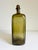 Vintage Olive Green Blown Glass Decanter Bottle For Sale - Image 4 of 7