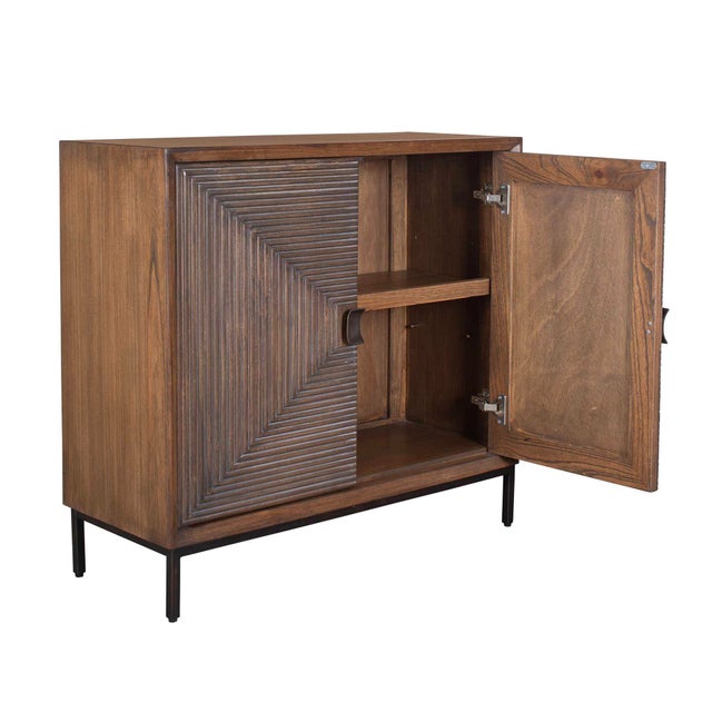 2020s Bottom Line 2 Door Wood Cabinet For Sale - Image 5 of 9