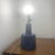 1960s Gordon Martz Ceramic Table Step Lamp in Sapphire Blue For Sale In Washington DC - Image 6 of 11
