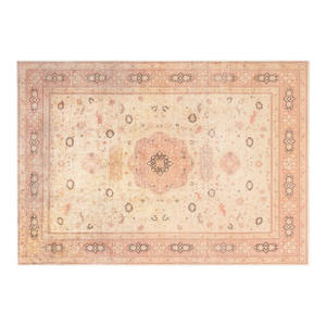 Antique Turkish Sivas Animal Botanic Brown Handmade Wool Carpet