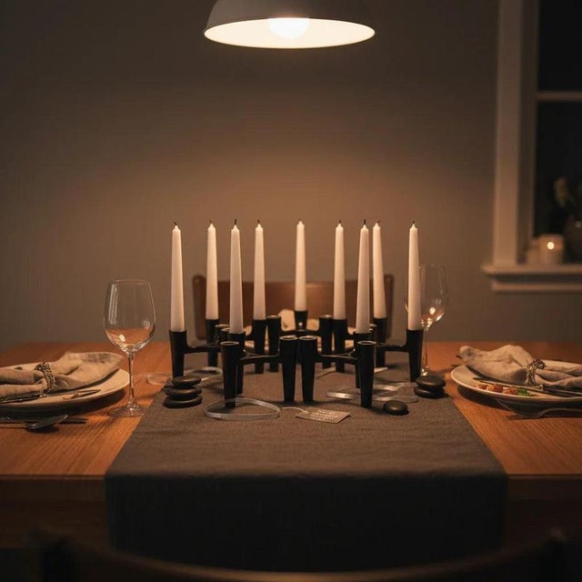 Black Candleholders from Koziol Hommage, Germany, 2005, Set of 7 For Sale - Image 14 of 16