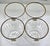 1990s 1997 Cristal D’Arques Constance Gold French Crystal Lowball Glasses – Set of 4 For Sale - Image 5 of 10