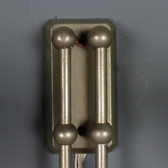 Metal Vintage Wall Lamp in Glass and Metal, 1960s For Sale - Image 7 of 8