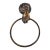 Vintage Hand Holding Towel Bar in Brass & Verdigris For Sale