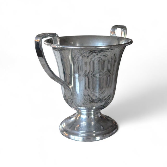Mid 20th Century Vintage Farberware New York Chrome Equestraian Trophy Urn Vase For Sale - Image 5 of 11
