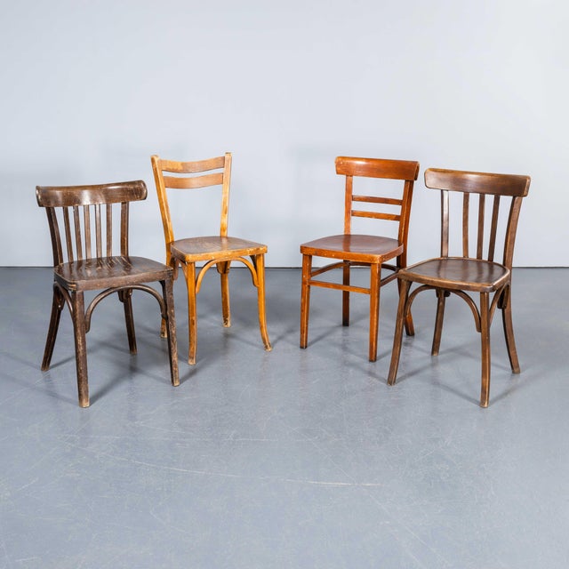 Vintage Bentwood Pub Dining Chairs, 1950s, Set of 4 For Sale - Image 14 of 14
