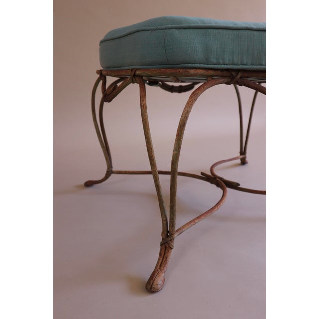 Late 20th Century Rose Tarlow Style Twig Outdoor Chairs & Ottoman, 5 Pieces For Sale - Image 14 of 14