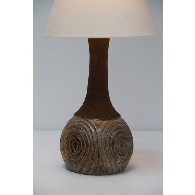 Danish Modern Ceramic Table Lamp by Børge Christoffersen for Chris Haslev, 1960s For Sale - Image 15 of 18