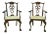 Pair Century Chippendale Mahogany Clawfoot Armchairs For Sale