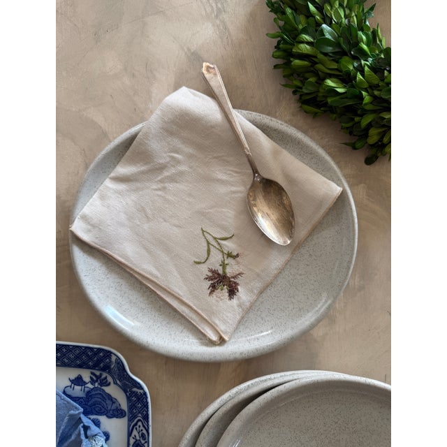 Vintage Glidden Pottery Asymmetrical Dinner Plates – California Studio Stoneware, Mid-Century 1940s - Set of 4 For Sale - Image 11 of 12