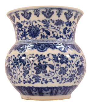 Late 19th Century Ming Style Blue & White Zhadou