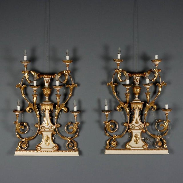 Wall Torch Holders in Wood and Iron, Set of 2 For Sale - Image 11 of 11