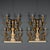 Wall Torch Holders in Wood and Iron, Set of 2 For Sale - Image 11 of 11