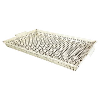 French Modernist Rigituelle Tray in Metal from Mathieu Matégot, 1950s For Sale