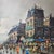 Mid Century Impressionist Paris Street Scene Cityscape Oil Painting Signed Ornate Frame For Sale - Image 9 of 12