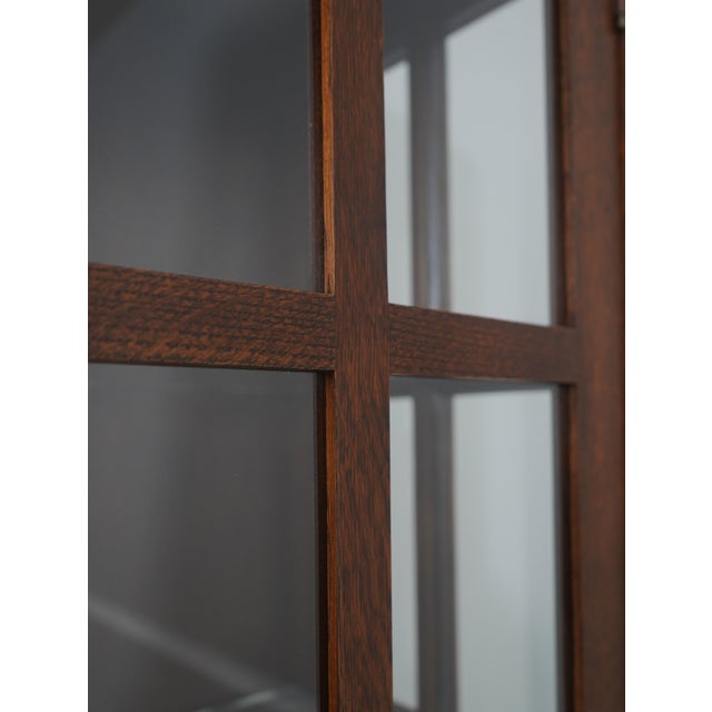 Brown Stickley Mission Oak Arts & Crafts Bookcase For Sale - Image 8 of 17