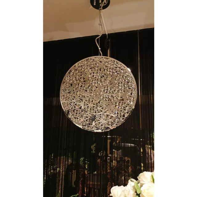 Steel & Crystal Cilindro Verticale Arabesque 12 Ceiling Lamp from Vgnewtrend, in New conditions. Designed from 2000...