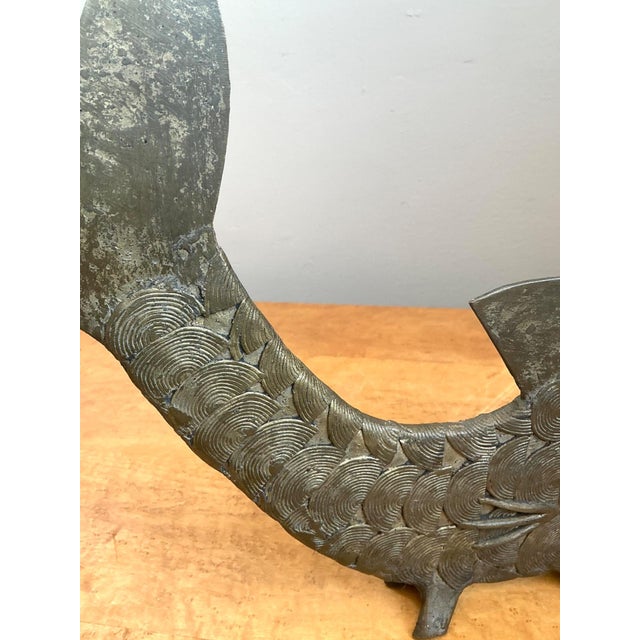 Mid-Century Modern Bronze Fish Figurine For Sale - Image 15 of 18
