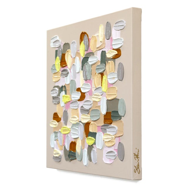 Where Edges Blur - Impasto Inspired Textural Acrylic Paint Abstract Original Artwork by Shiri Phillips For Sale In Los Angeles - Image 6 of 9