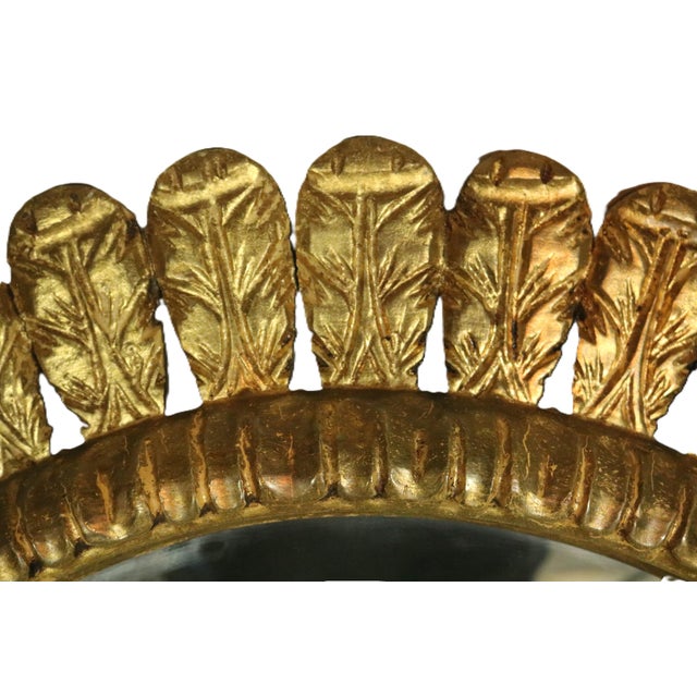 Mid 20th Century Mid 20th Century Spanish Prince of Wales Feather Mirror For Sale - Image 5 of 6