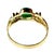 14k Gold and Oval Jadeite Cabochon Ring For Sale - Image 4 of 6