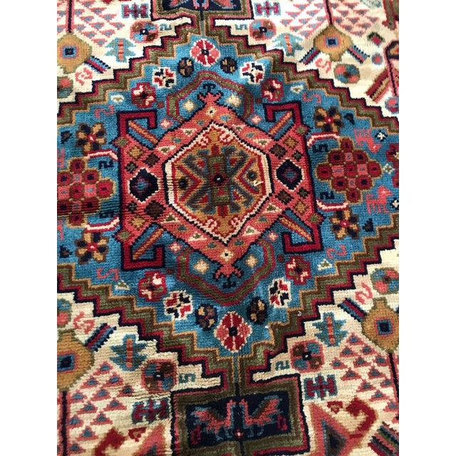 1950s Vintage French Shiraz Rug, 1950s For Sale - Image 5 of 16