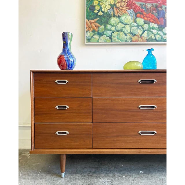 Brown 1960's B. P. John Furniture Co. Low Dresser, Attributed For Sale - Image 8 of 8