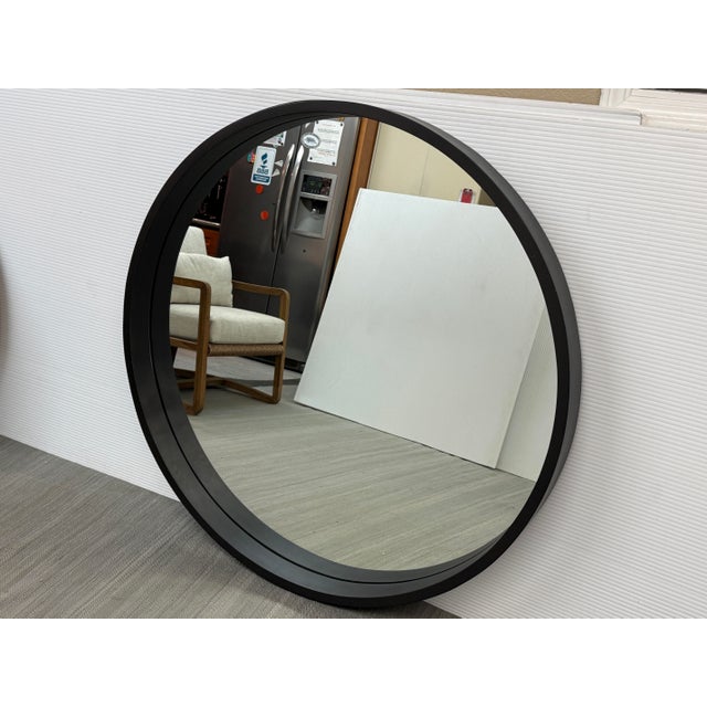 Industrial Brownstone Kirby Mirror, Dark Bronze For Sale - Image 3 of 12