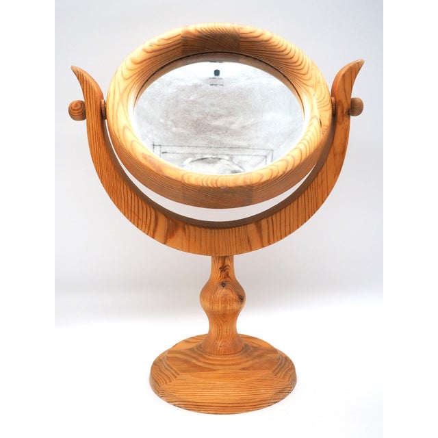 These rustic and tall pine mirrors were common in Swedish homes in the past when Swedish pine wood was used for most of...