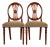 French Regency Louis XVI Carved Mahogany Dining Chairs by Bevan Funnell, Pair For Sale