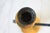 Mid-Century Black Metal and Brass Scrolled Double-Candle Holder For Sale - Image 9 of 11