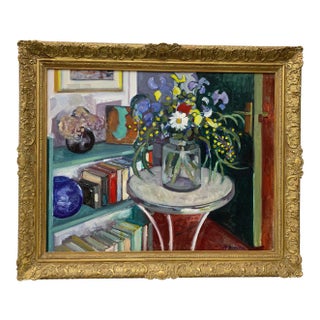 Rafael Duran Benet "Eucalyptus and Flowers" Still Life For Sale