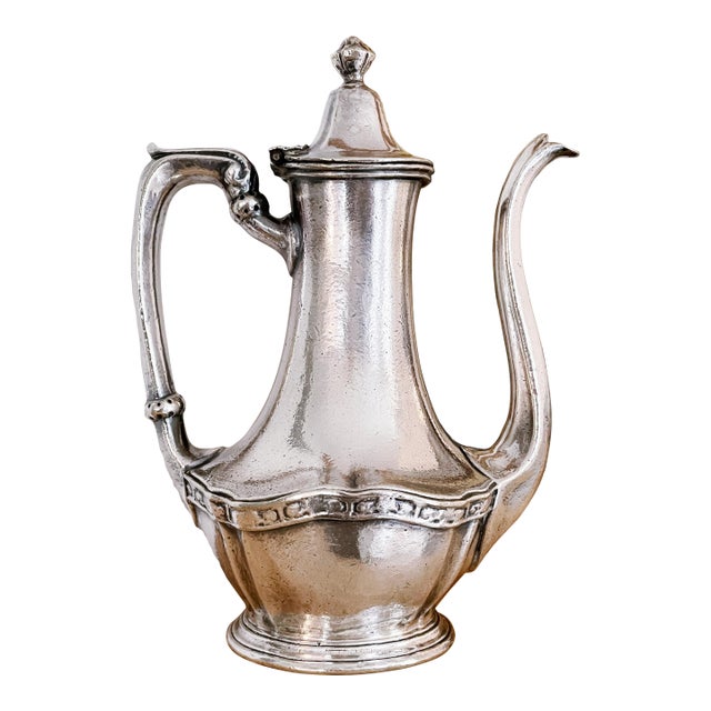 Antique Silver Plated Coffee Pot From Webster Hotel in New York City For Sale