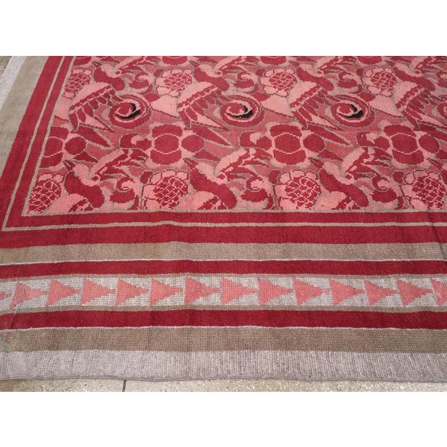 Mid 20th Century Galerie Shabab Collection Mid-20th Century Belgian Art Deco Room Size Carpet For Sale - Image 5 of 8