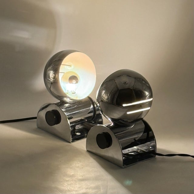Designed and produced in Italy by Tronconi during the 1970s, this adjustable pair celebrates the optimistic geometry of...