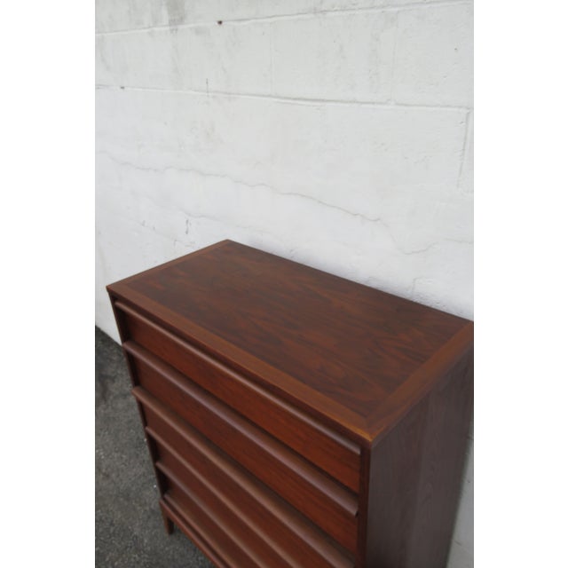 Lane Furniture Mid Century Modern Tall Chest of Drawers 6231 For Sale - Image 14 of 14