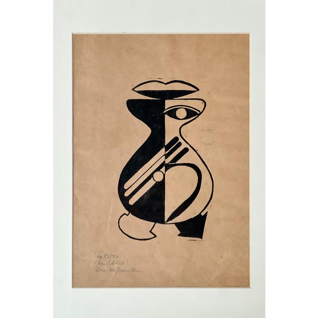 Hans Haffenrichter, Dance Sign, 1923, Linocut For Sale - Image 6 of 11
