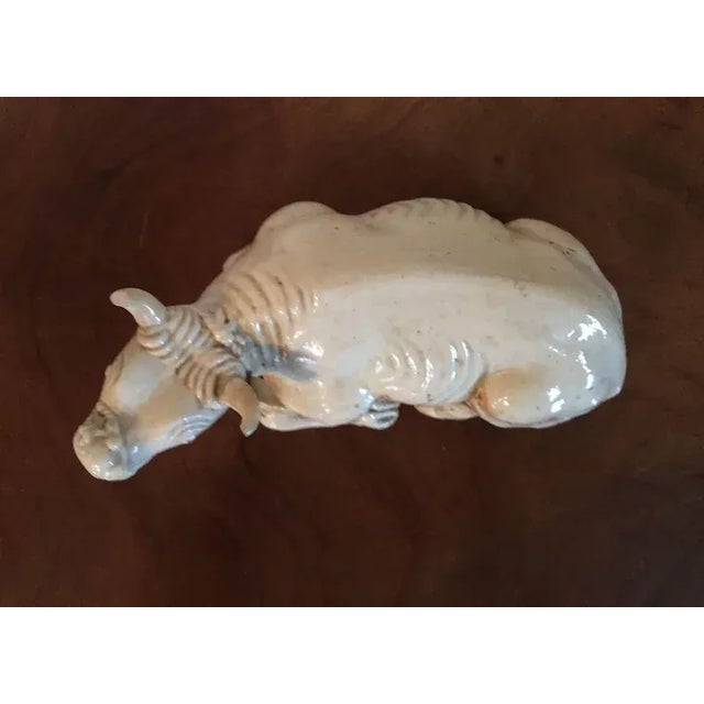 18th/19th Century Chinese Porcelain Ox Model in White Glaze For Sale In New York - Image 6 of 11