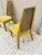 1950s Hollywood Regency Cane and Velvet Gold Side Chairs - a Pair For Sale - Image 5 of 8