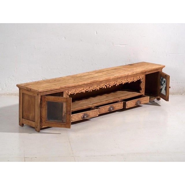 Antique Painted Panel Sideboard For Sale - Image 4 of 13