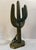 Metal Mid 20th Century Brass Saguaro Cactus and Roadrunner Statue For Sale - Image 7 of 9