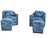 2020s Pair Sam Moore Hooker Furniture Swivel Chairs & Ottomans For Sale - Image 5 of 18