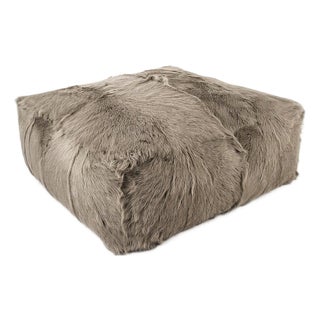 Tibetan Goat Fur Ottoman For Sale