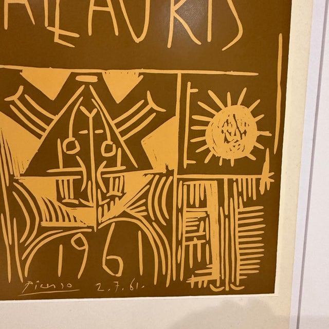 AMBIANIC presents Vallauris Exposition Poster Picasso 1961 attributed Printer and publisher Hidalgo Arnéra White matte 20...