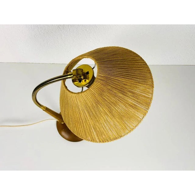 Teak and Rattan Table Lamp from Temde, 1970s For Sale - Image 16 of 18