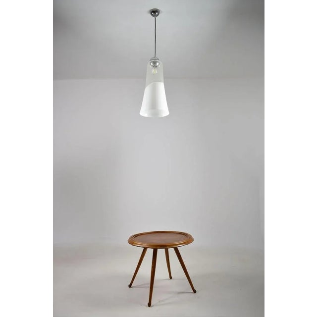 Mazzega Murano Mazzega Murano Pulegoso Glass Pendant Light, Labelled, Italy, 1970s For Sale - Image 4 of 11