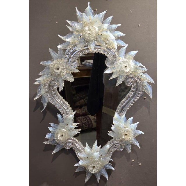 Venetian Mirror in Iridescent Glass, Late 19th Century For Sale - Image 14 of 14