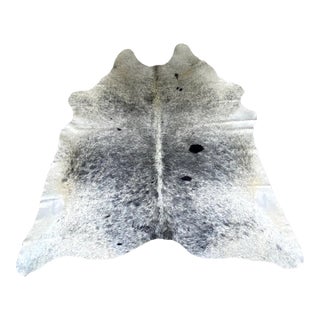 Early 21st Century Natural Black and White Brazilian Cowhide 8' 4" X 8' For Sale