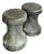 Vintage Boho Made Goods “Freda” Concrete Over Fiberglass Low Stools - A Pair For Sale